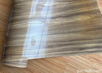 0.30 밀리미터 두꺼운 PVC 장식막 우드 효과고 광 표면