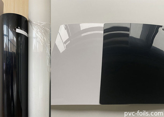 캐비넷 도어 우유빛 백색 흑인들을 위한고 광 PVC 얇은막 포일