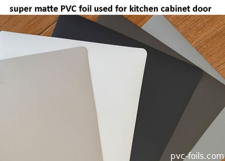 부엌 찬장 문을 위한 까만 최고 광택이 없는 PVC 장식적인 포일
