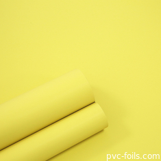 노란색 PVC 장식 필름 수퍼 매트 침실 캐비닛 문