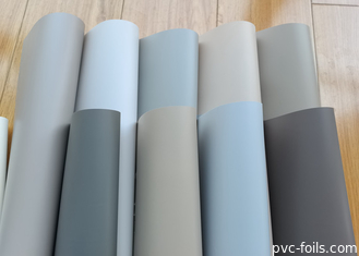 실크 부드럽고 단단한 색상 PVC 장식 필름 롤