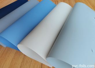 블루 슈퍼 매트 솔리드 컬러 DIY 가정 장식용 자착 PVC 필름