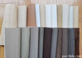 가구 패널 리모델링을 위한 시골 오크 나무 곡물 PVC 포장 필름