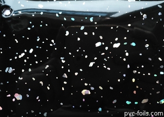 캐비넷 도어 장식을 위한 금속성 검은 PVC 얇은막 포일