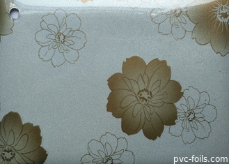 캐비넷 도어를 위한 빛나는 꽃 인쇄된 셀프 접착제 Pvc 필름 공급 기구들