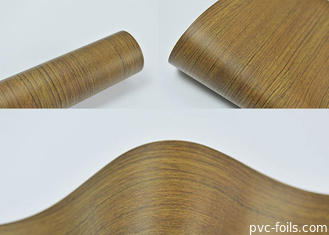 의상 문 매트 나무 무늬 1420 밀리미터 동안 진공프레스법 Pvc 포일
