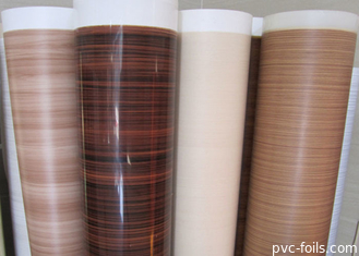 목재 엠보스 된 PVC 가구 엽지 가공판 장식용 0.15-0.30mm