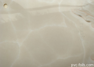 테이블 탑 겉면 피복을 위한 베이지색 PVC 장식막 마블 효과