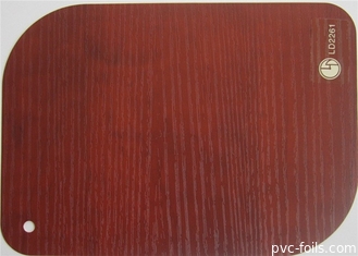 비 점착성 나무 무늬 PVC 장식막 포일 커튼 파이프 랩