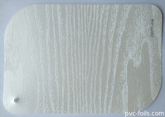 가구 표면 데코레이션을 위한 화이트 색 목재 질감 PVC 얇은막 포일
