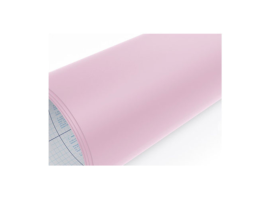 가정 장식을 위한 보통 분홍색 색깔 광택이 없는 끝 자동 접착 PVC 영화