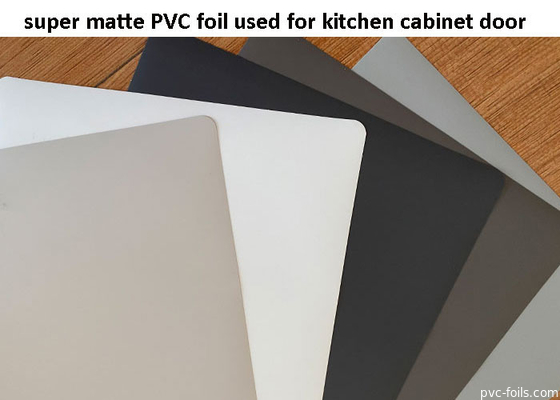 부엌 찬장 문을 위한 까만 최고 광택이 없는 PVC 장식적인 포일