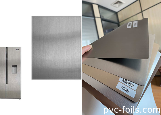 홈 응용 패널을 위한 다재다능한 메타 은 솔 색 PVC 장식막