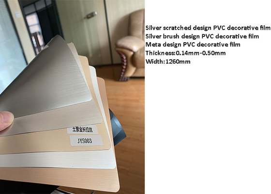 고급가구류 문을 위한 0.50 밀리미터 반대 더러운 PVC 장식막