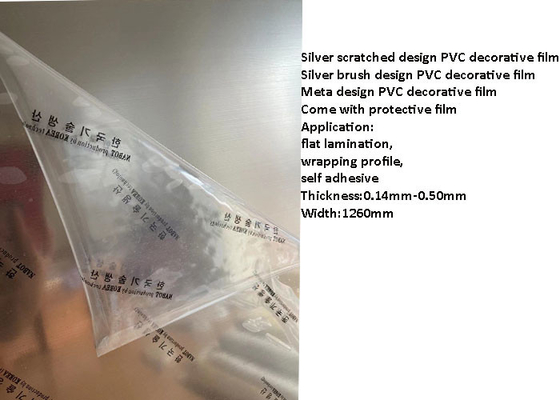 고급가구류 문을 위한 0.50 밀리미터 반대 더러운 PVC 장식막