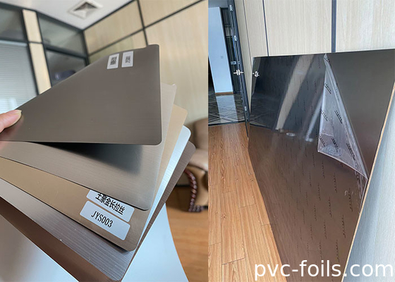 내부 패널 엷은 조각 모양을 위한 오래가는 메타 솔 PVC 장식막