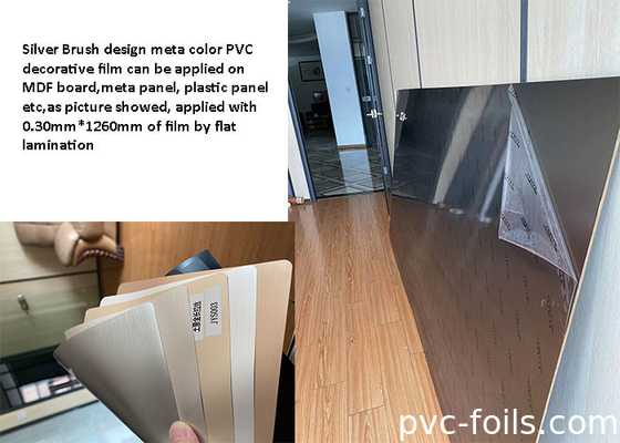 내부 패널 엷은 조각 모양을 위한 오래가는 메타 솔 PVC 장식막