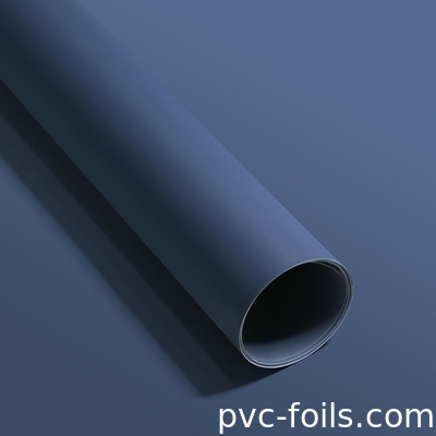 어두운 파란색 PVC 장식 필름 0.20mm 두께 방수 자유 손가락 인쇄