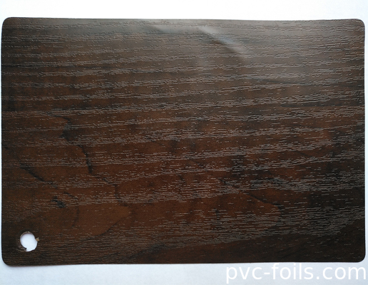 창문 및 문 프로파일 포장용 엠보스 된 PVC 라미네이션 컬러 필름