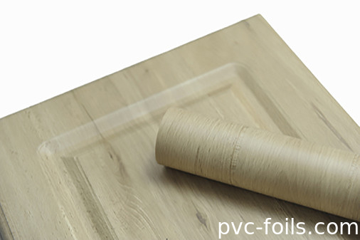 가구 PVC 표면 필름 나무 곡물 디자인 라미네이션을 위한 사용자 지정 두께