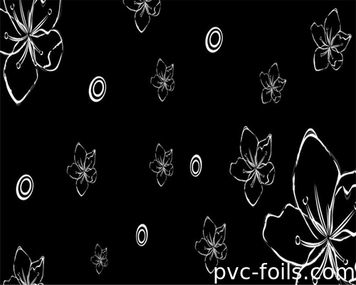 주방 캐비닛 문 PVC 엽지 고 광택 진공막 엽지