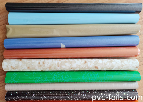 가구 장식용 고 광택 다채로운 패턴 자착성 PVC 필름 롤