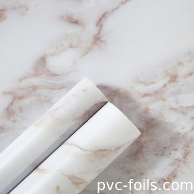 대리석 효과 PVC 가구 필름 롤 테이블 톱 장식