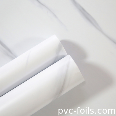 맞춤형 대리석 디자인 PVC 가구 롤 롤 라미네이션 및 포장