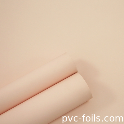 슈퍼 매트 분홍색 PVC 망막 엽록물 주방 캐비닛 문