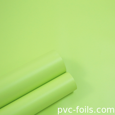 슈퍼 매트 모노 컬러 Pvc 장식 엽록물 롤