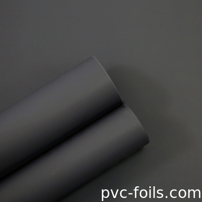 어두운 회색 PVC 장식 필름