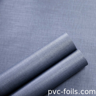 브러쉬 된 금속 완공 자착성 PVC 필름 롤
