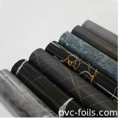 맞춤형 대리석 디자인 PVC 가구 엽록물 롤 lamination, 진공 압력, 포장