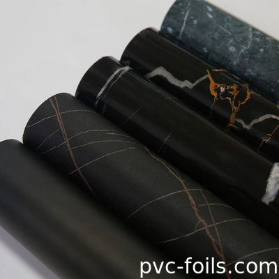 맞춤형 대리석 디자인 PVC 가구 엽록물 롤 lamination, 진공 압력, 포장