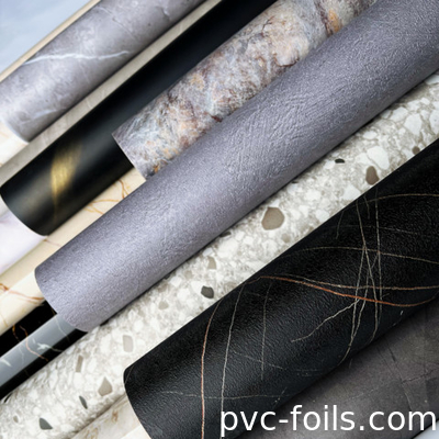 새로운 대리석 디자인 PVC 가구 캐비닛 커버를 위한 망막 포일