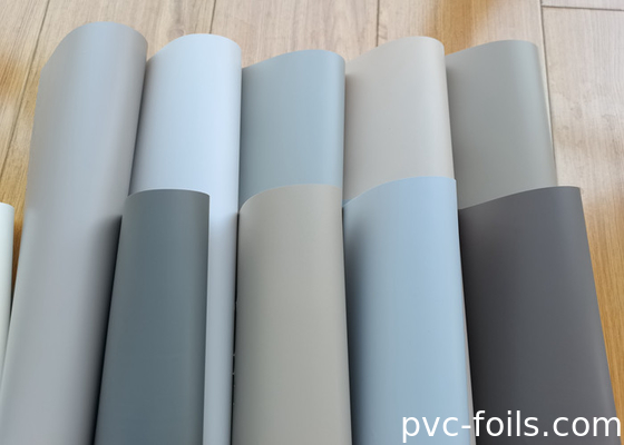 실크 부드럽고 단단한 색상 PVC 장식 필름 롤