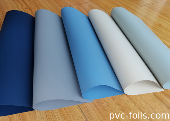 블루 슈퍼 매트 솔리드 컬러 DIY 가정 장식용 자착 PVC 필름