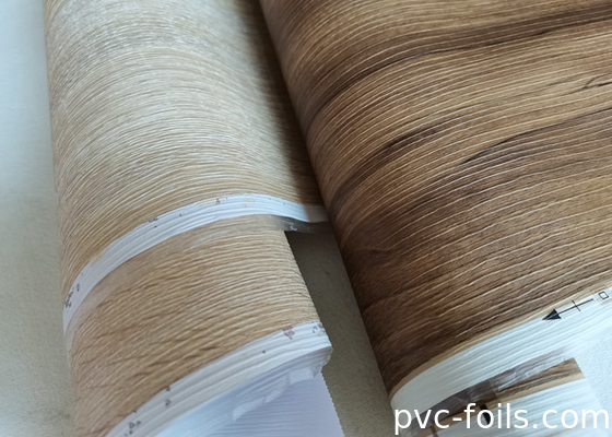가구 및 캐비닛 장식용 나무 곡물 내부 문 PVC 필름