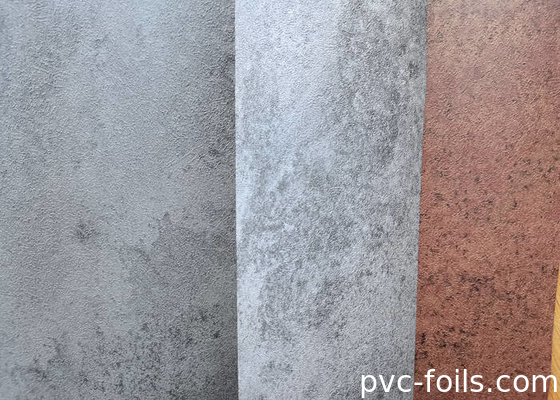 현대 회색 시멘트 질감 PVC 장식 필름 벽판