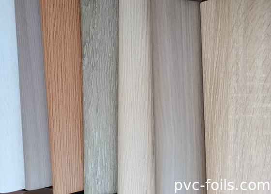 가구 패널 리모델링을 위한 시골 오크 나무 곡물 PVC 포장 필름