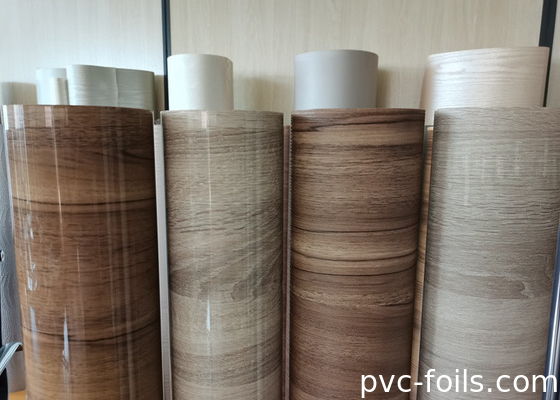 고 광택 PVC 가구 필름 롤 현대 캐비닛 표면