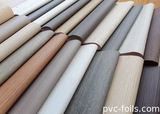 foshan 목재 곡물 자체 접착성 PVC 가구 스티커