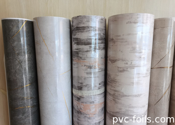 진공 막 프레스 애플리케이션을 위한 1400mm 반짝이는 대리석 PVC 필름