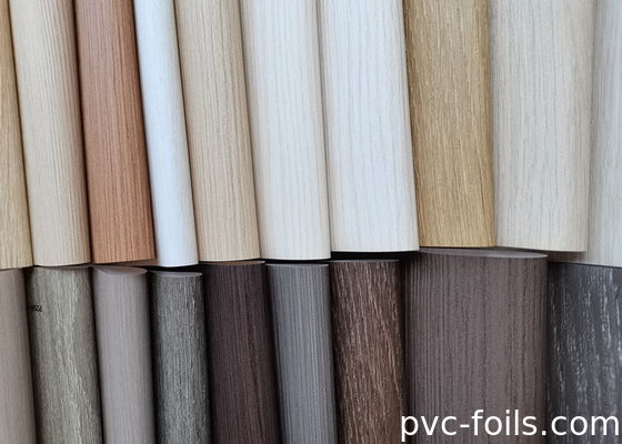 WPC 패널 및 프로필 포장용 슈퍼 매트 목재 텍스처 PVC 장식 필름