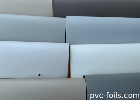 황색 저항성 PVC 장식 필름 WPC 프로필 포장 필름 두께 0.14mm