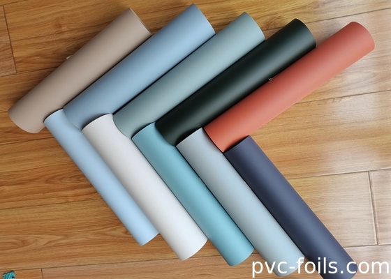 고색 부드러운 터치 PVC 장식 필름 진공 압력 및 막 문