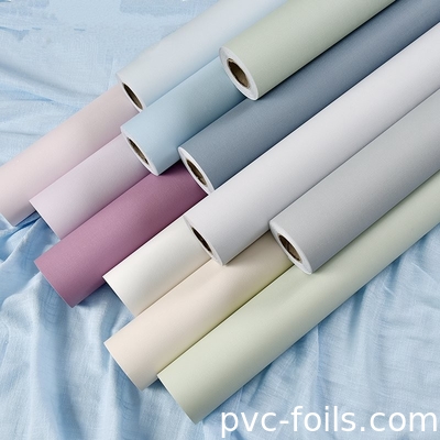 부드러운 터치 튼튼한 색상 PVC 장식 필름