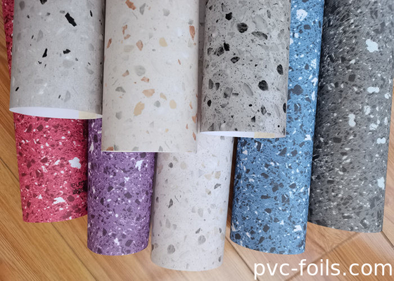 대리석 디자인 자착성 PVC 가구 필름