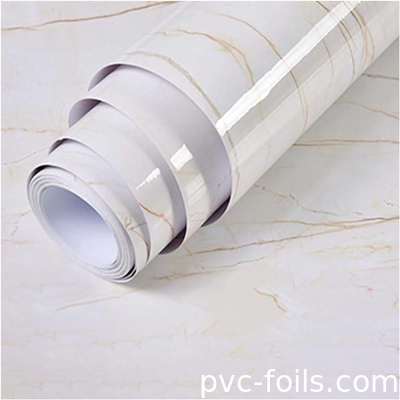 화려한 대리석 자착 PVC 랩 필름 부엌 캐비닛 카운터 - 최고 리노베이션