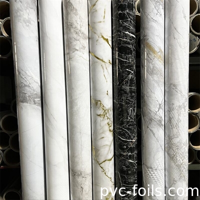 디지털 프린팅 대리석 디자인 PVC 장식 필름 가구 및 인테리어 장식